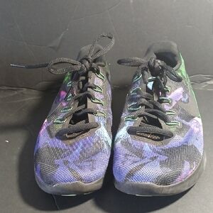 Nike Black and Purple Athletic Shoes
